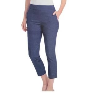 Hilary Radley ankle pants blue pull on